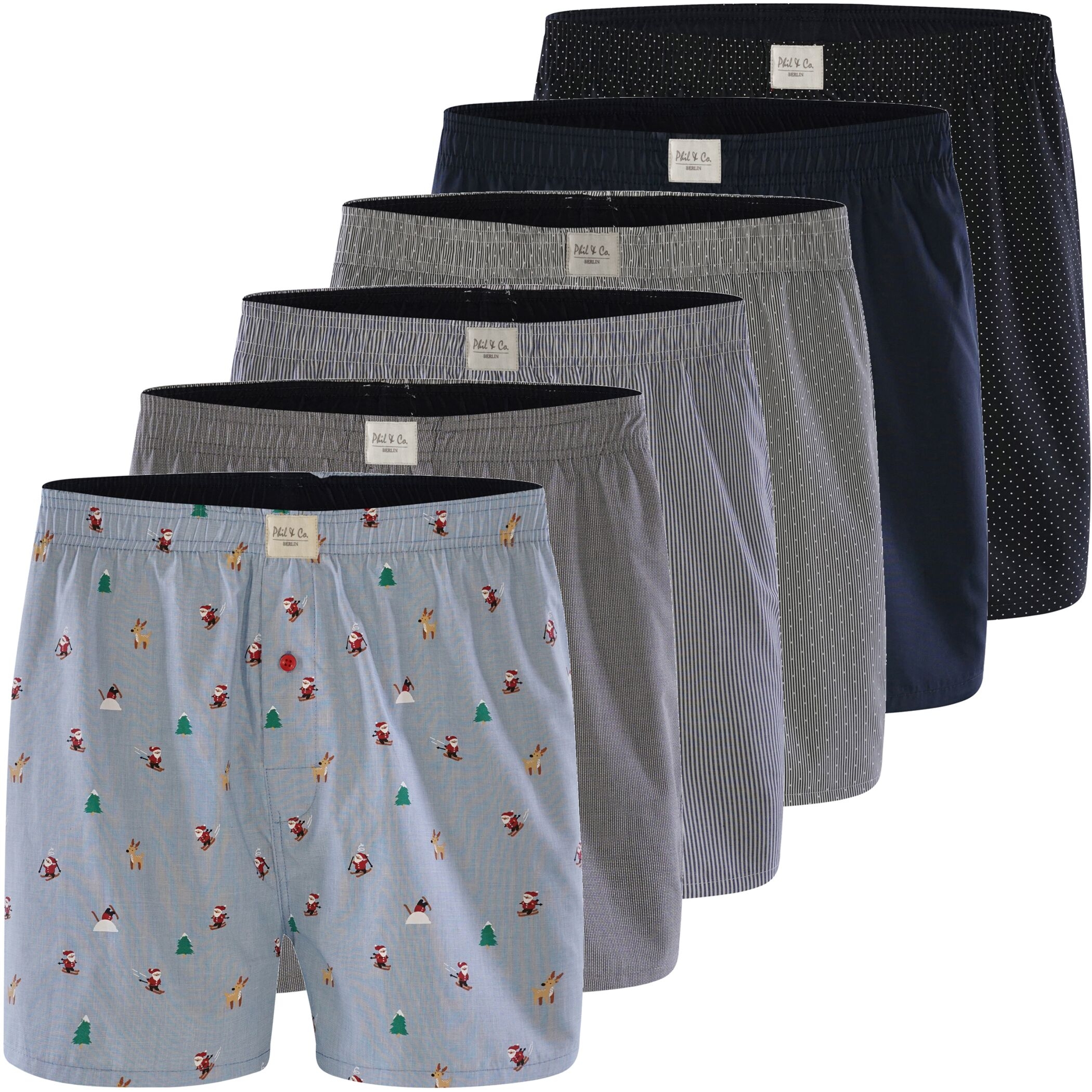 Herren Webboxer 6er Pack Design 902