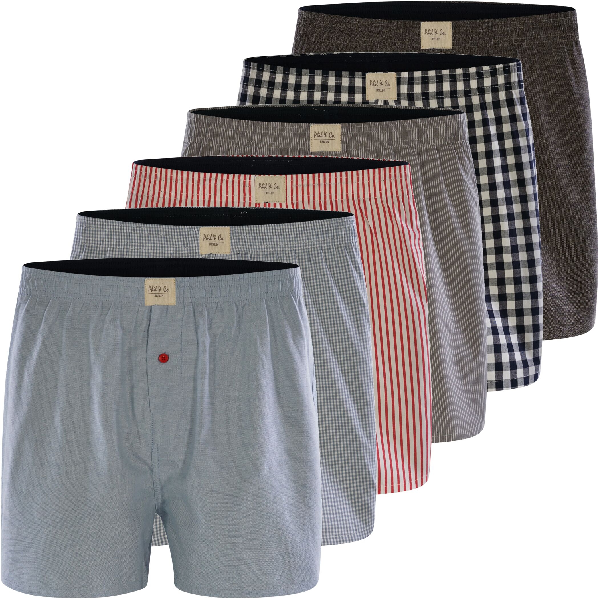 Herren Webboxer 6er Pack Design 903