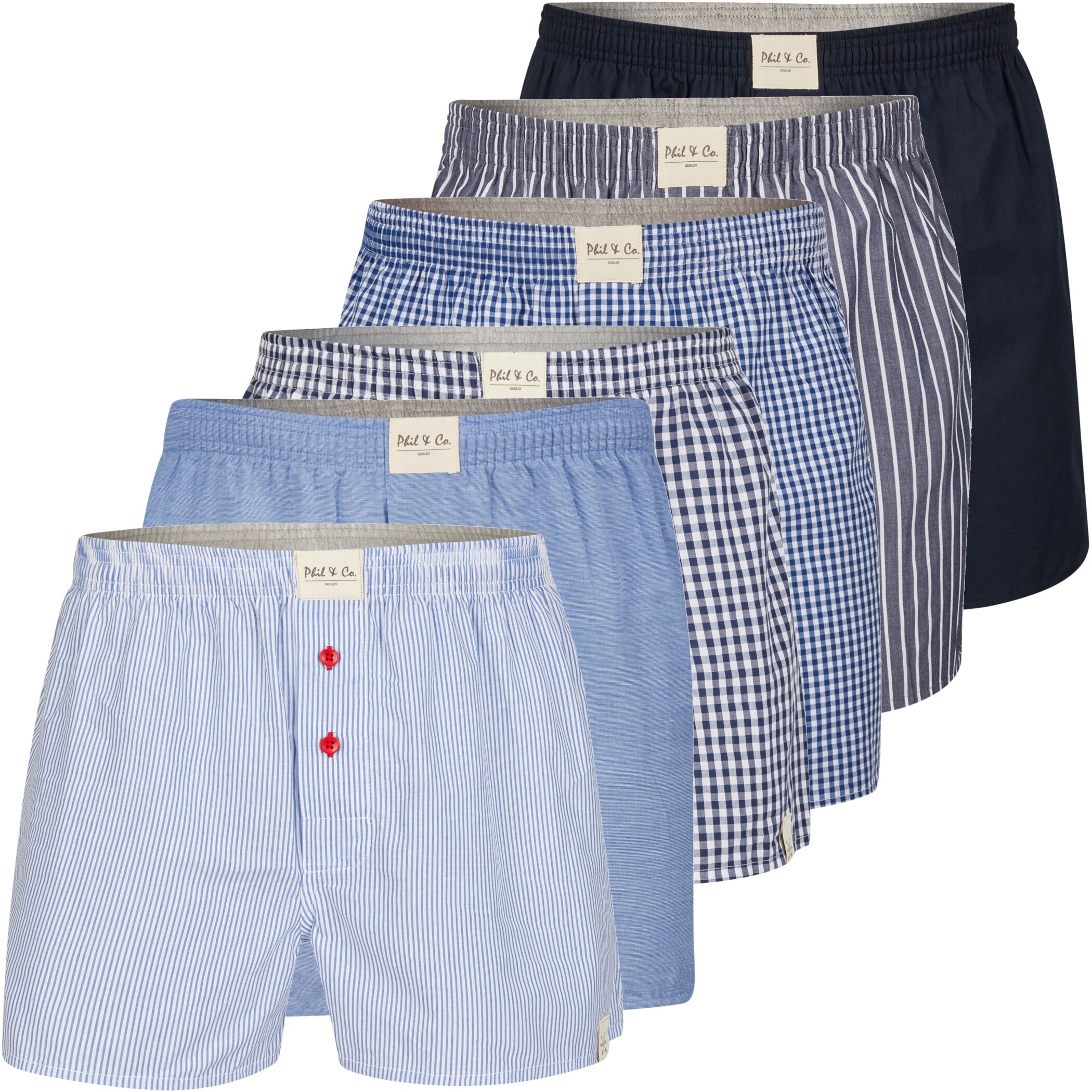 Herren Webboxer 6er Pack Design 154