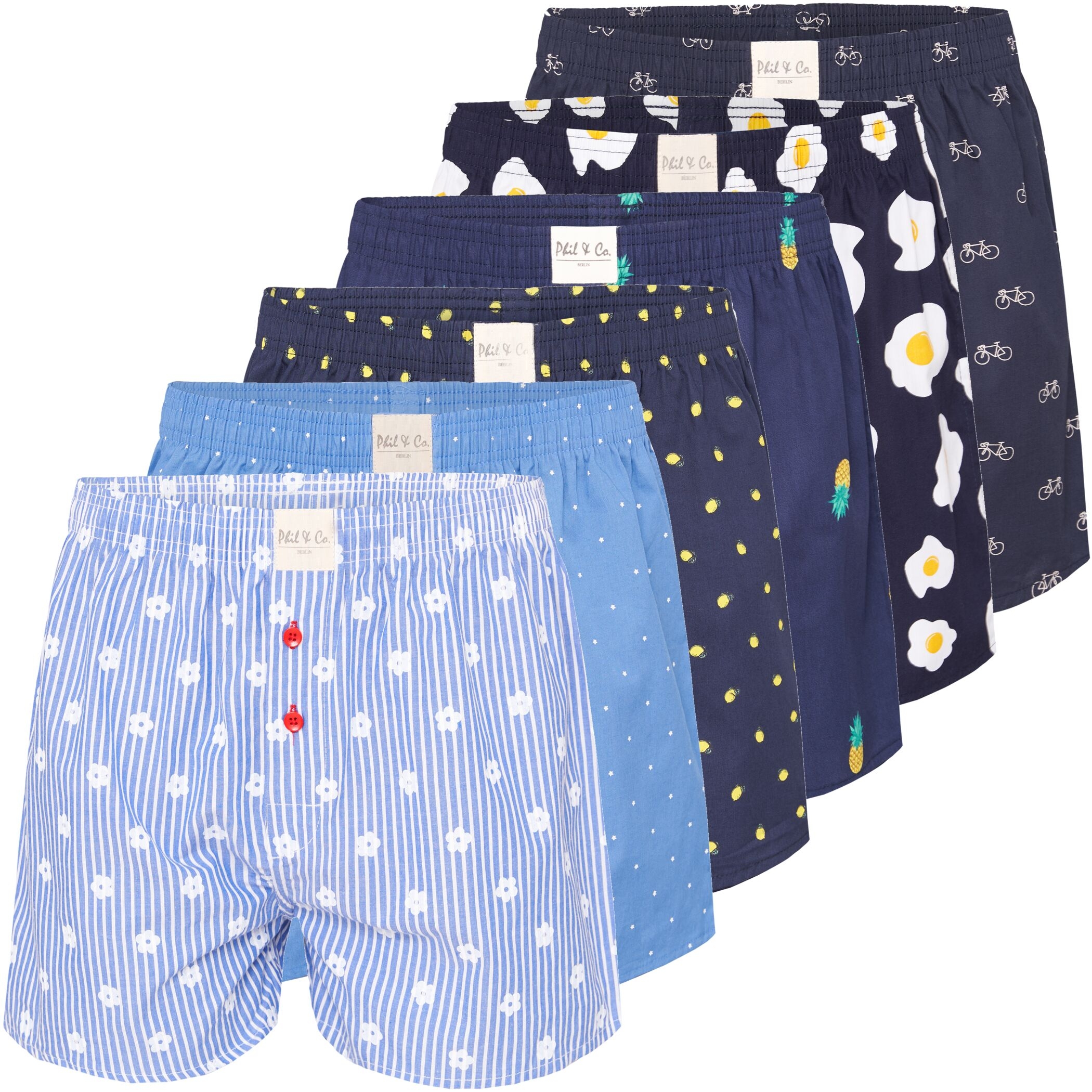 Herren Webboxer 6er Pack Design 724d