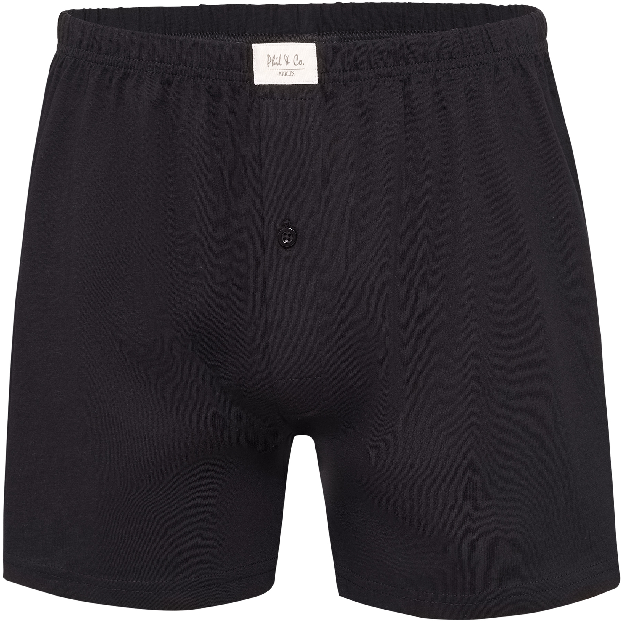 Herren Jersey Shorts 3er Pack Schwarz