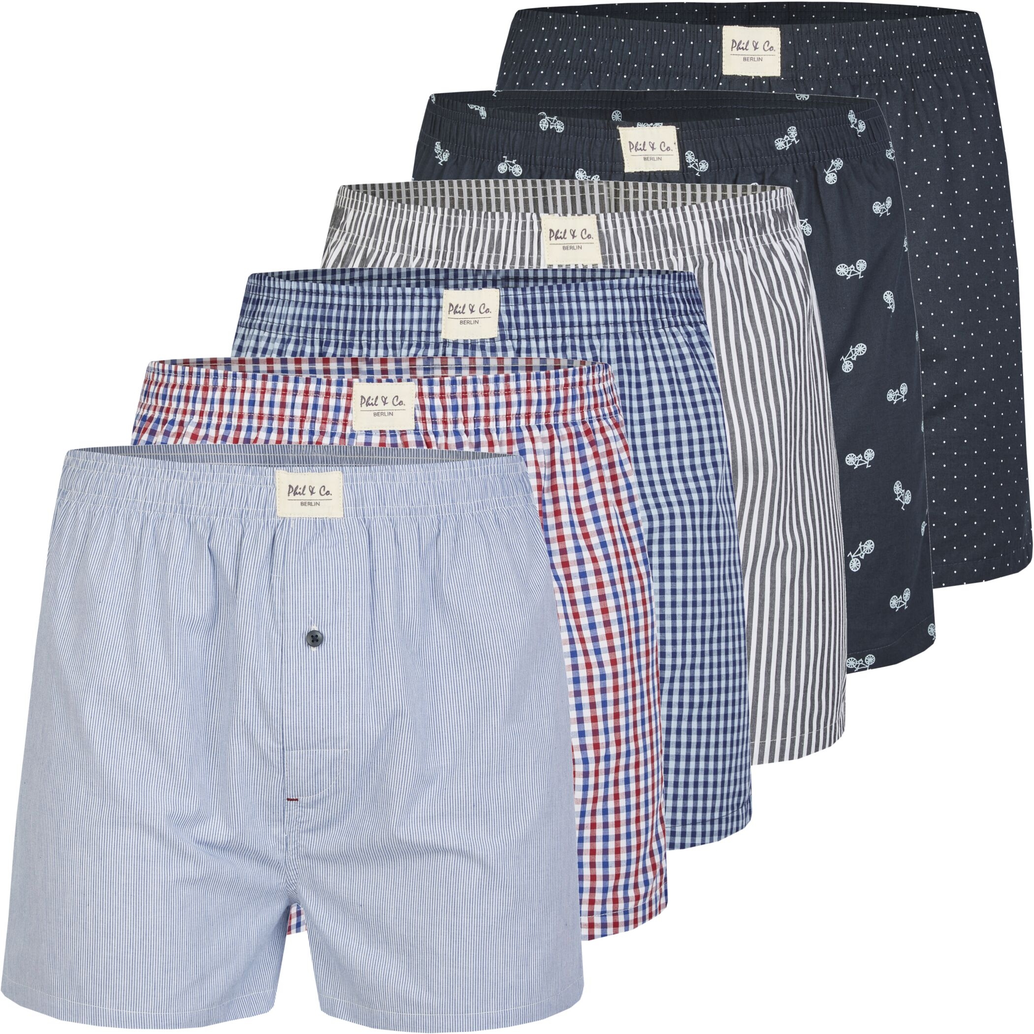 Herren Webboxer 6er Pack Design 626